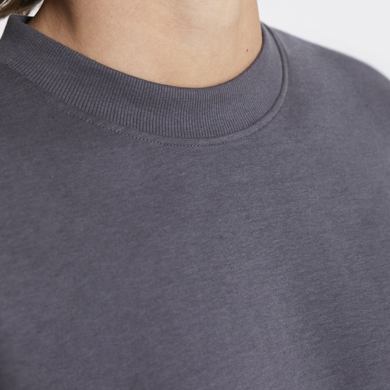 Boxy sweat tee "Gunnar" Dark Grey